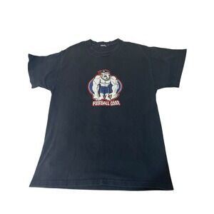 Vintage "Football Good" Joe Knows Football T-Shirt Black Graphic Tee‎ Size XL